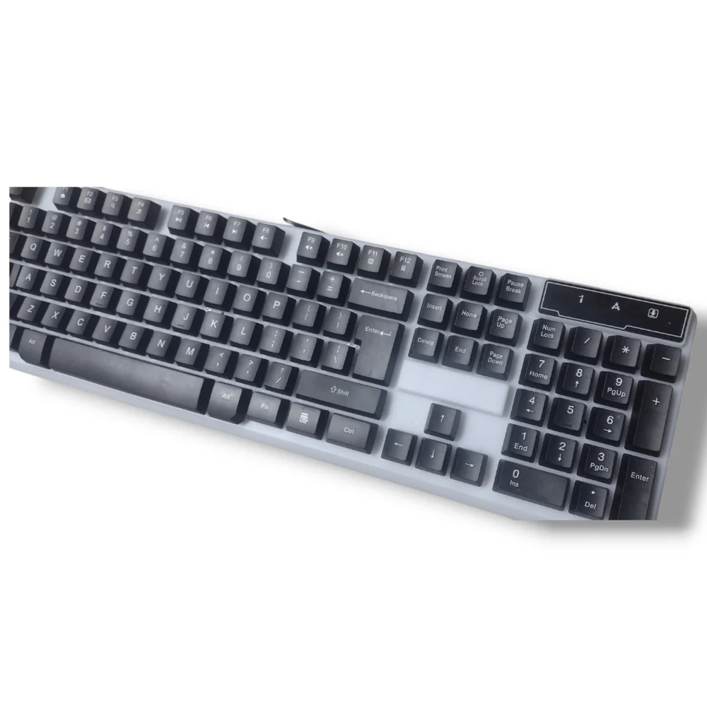 EUC Unlocked USB Wired LED Gaming Keyboard